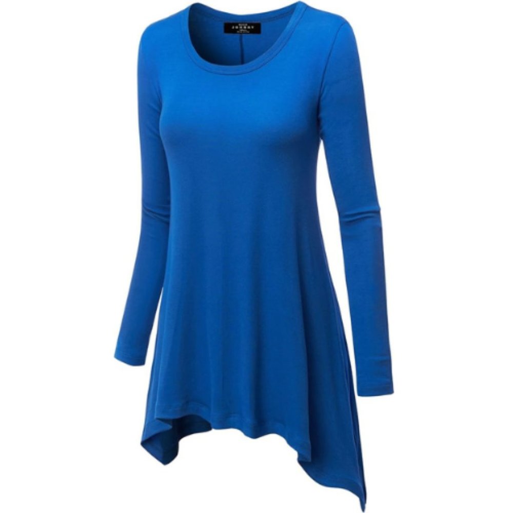Tunic - Long Sleeve Top Royal Blue